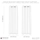 image 5 of Forest Green Blackout Curtains - Dark Thermal Eyelet - 46 x 72 Drop - 2 Panel Green