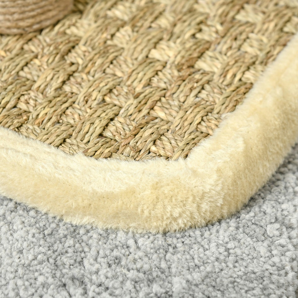 image 1 of PawHut 56cm Cat Tree for Small Cat with Scratching Post Tunnel Cushion Beige