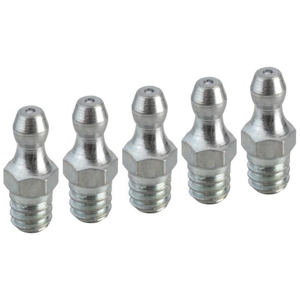 Faithfull Grease Nipple Straight M8 X 1.25 (Pack 5)