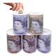 image 1 of Set Of 5 Pound Note Design Money Tin Piggy Bank Savings Coins Cash Change Storage Tins