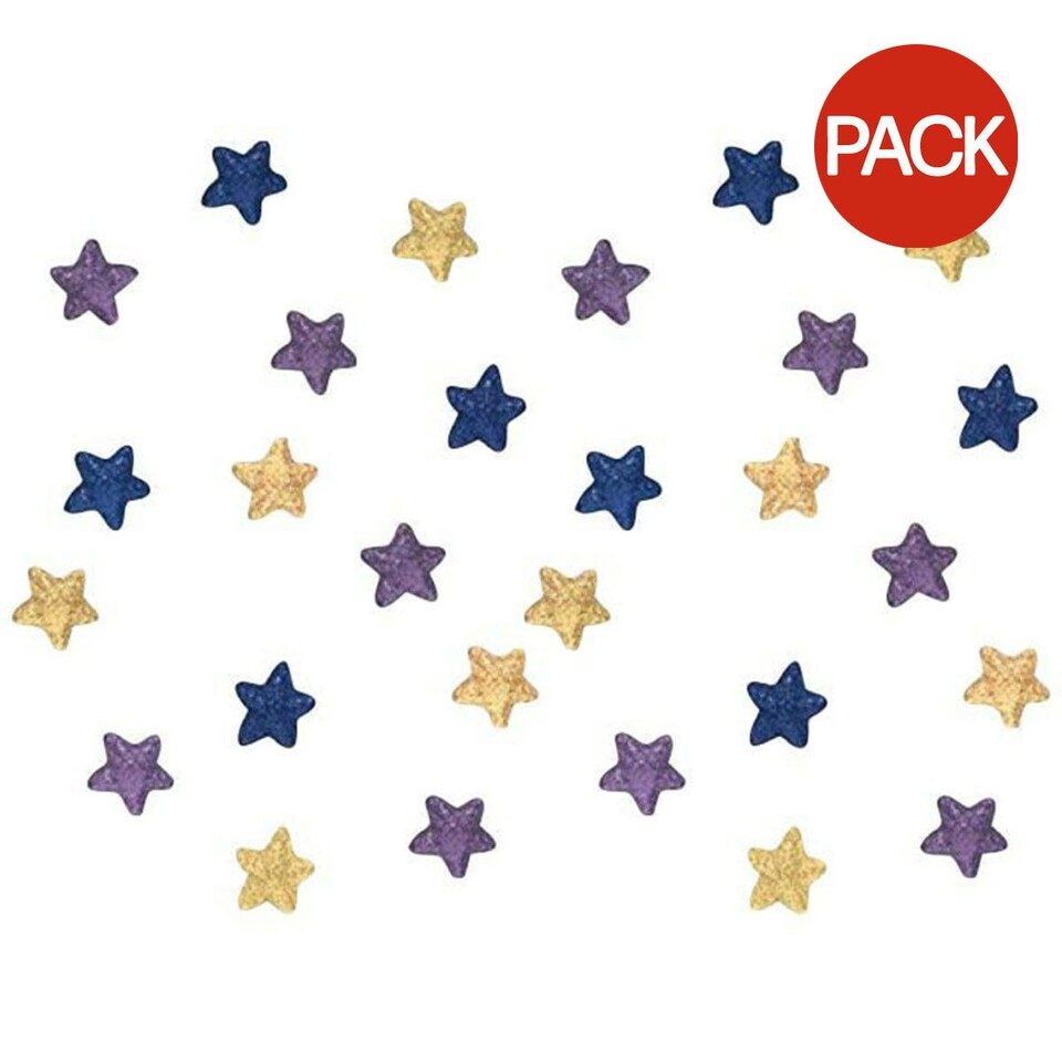 image 1 of Amscan Foam Glitter Eid Confetti (Pack of 32) - Blue/Gold - One Size