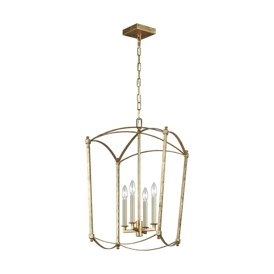 image 1 of Feiss Thayer Lanterns Pendant Ceiling Light Antique Gold