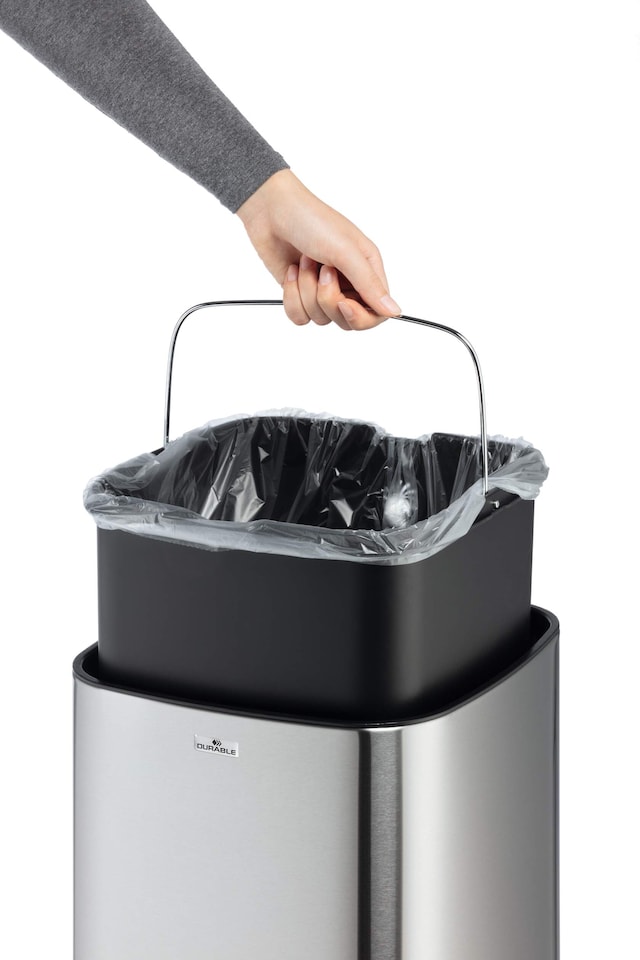 image 1 of Durable Motion Sensor Bin | Smart Automatic Steel Kitchen Waste Bin | 35L Silver | Silver