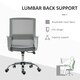 image 5 of Vinsetto Mesh Office Chair Desk Chair w/ Swivel Seat Adjustable Height Grey