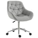 image 9 of Vinsetto Velvet Home Office Chair Desk Chair with Adjustable Height, Grey