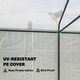 image 3 of Outsunny Walk-in Greenhouse, Green House with Mesh Windows, White | White | White