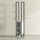 image 7 of HOMCOM Tall Bathroom Storage Cabinet with 3 Shelves, 30 x 30 x 170 cm, White