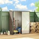 image 2 of Outsunny Outdoor Storage Shed w/ Lockable Door for Garden, Brown