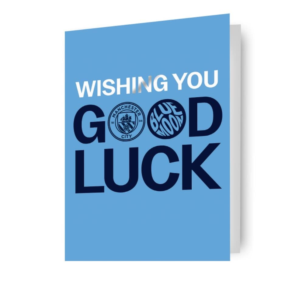 Manchester City FC Good Luck Card