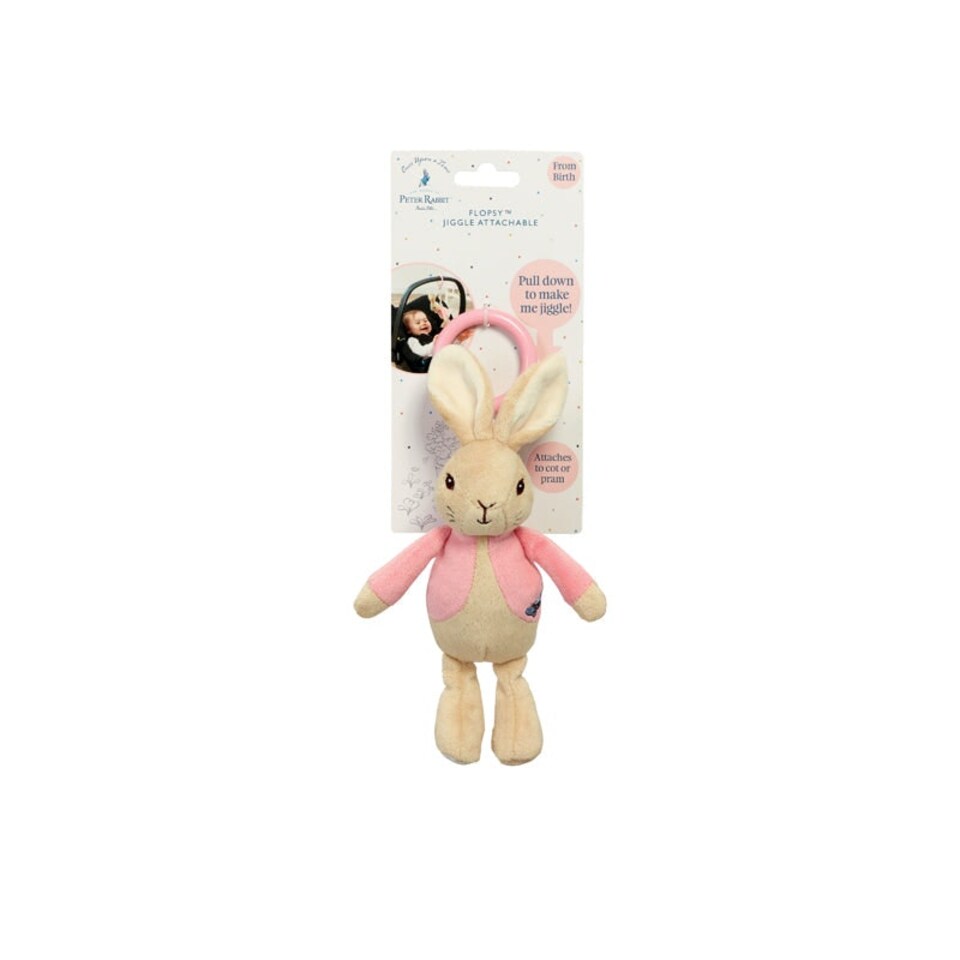image 1 of Flopsy Bunny Jiggle Attachable Toy 21cm