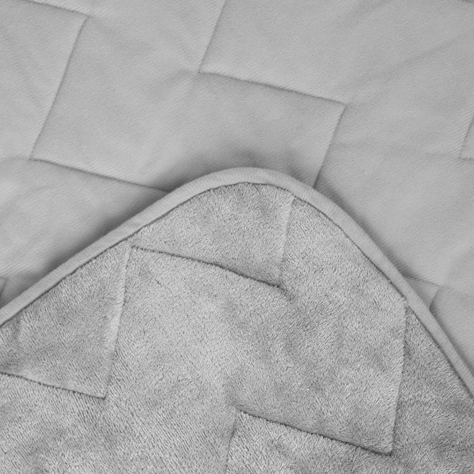 image 1 of OHS Thermal Quilted Pet Dog Blanket Throw, 100x120cm - Grey