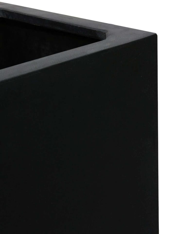 image 1 of Primrose Polystone Large Black Rectangular Trough Planter 100cm