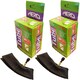 image 1 of Aero Sport Set x 2 Butyl 12" PRAM 45 Degree Valve 1.75/2.125 Inner Tube Schrader
