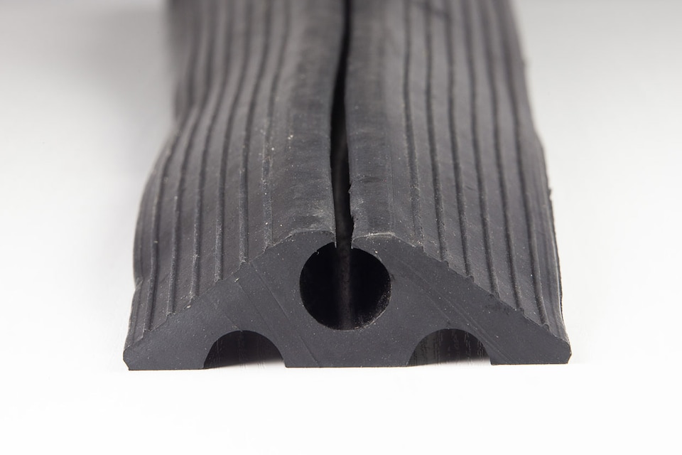 image 1 of The Ramp People Rubber Cable Protector 1m - 9m (6m) - Black 2000kg Capacity 20mm Channel Outdoor