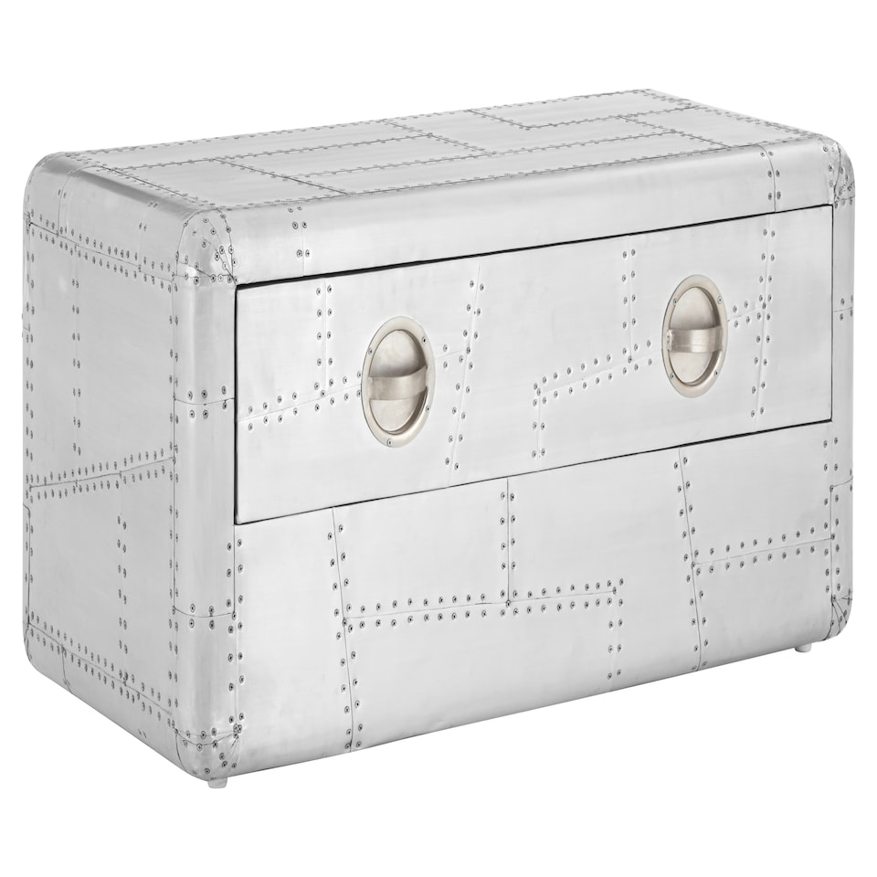 image 1 of Interiors by Premier Coffee Table with Drawer Silver