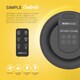 image 9 of MONHOUSE Electric Heater - Energy Efficient PTC Ceramic, Silent Portable Heater with LED Display, Remote Control, Overheat Protection, Smart Thermostat
