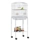 image 1 of PawHut Bird Cage for Budgie Finch Canary Parakeet W/ Stand Tray White