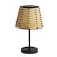image 2 of RATTAN WEAVE SOLAR LAMP