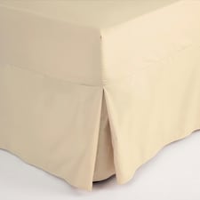 Belledorm Easycare Percale Fitted Valance - Cream - Single