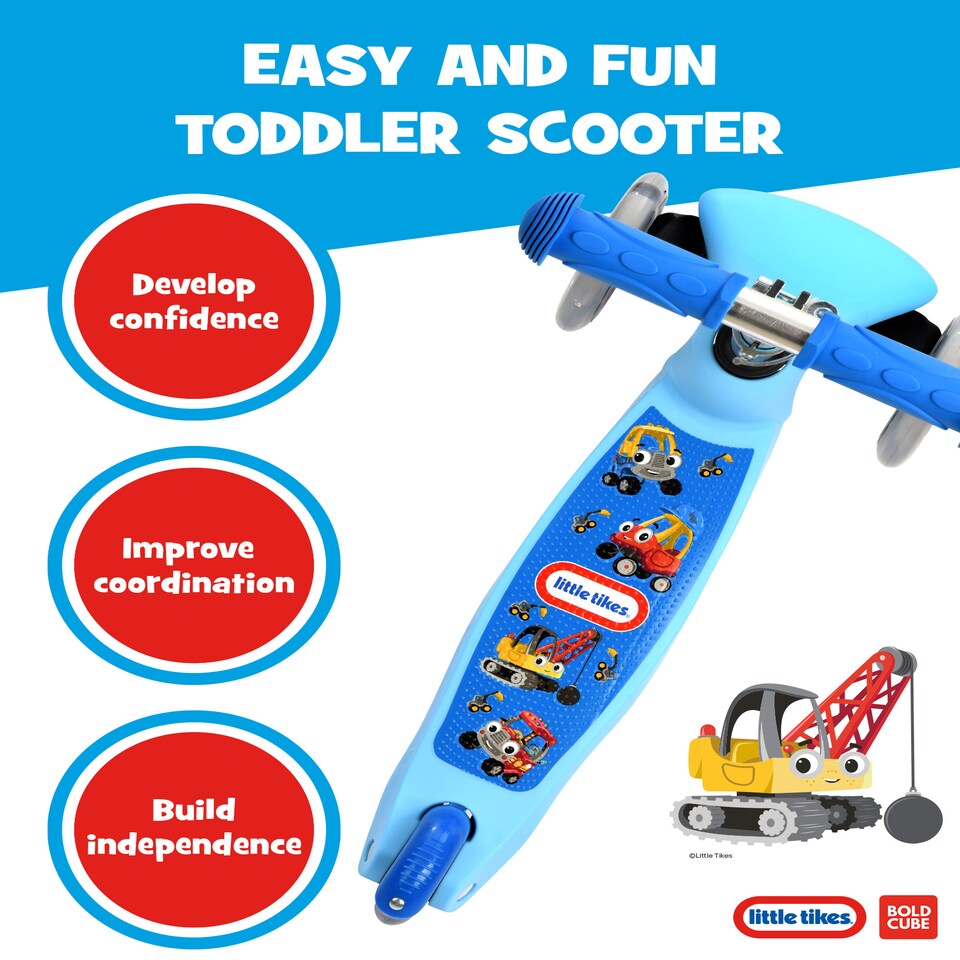 image 1 of Kids 3 Wheel Scooter | Blue | Navy