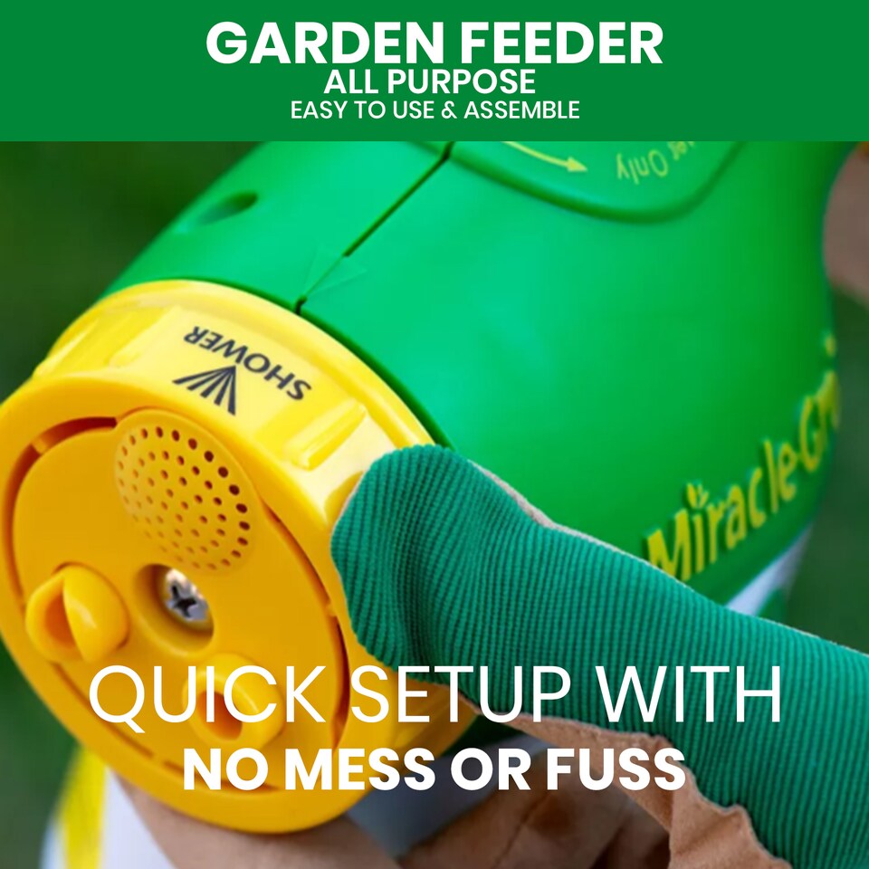 image 1 of Miracle-Gro Feeder for Gardens Lawns & Hanging Baskets Connects to Garden Hose Use with Water Soluble Plant Foods