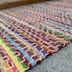 image 1 of KADAM Geometric Rainbow Rug Stitch Reversible - L60 x W210 - Multicolour Multi