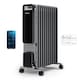 image 1 of Pro Breeze OmniWarm 2500W Oil Filled 11 Fins Eco Radiator Heater with Digital Display and Smart App Control - Silver