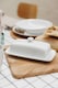 image 2 of Mikasa Butter Dish White Porcelain 21cm | White