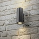 image 2 of CGC SHERRI Dark Grey Cylinder Up and Down Outdoor Wall Light Grey