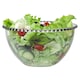 image 2 of Bella Perle Glass Beaded Edge Dinnerware Serving Salad, Dinner, Breakfast Bowl Gift Idea | Clear | Transparent | Medium | 1