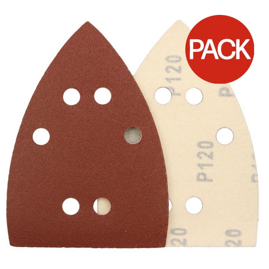 Abracs Hook and Loop Sander Sheet (Pack of 10) - Brown/Sand - 120g