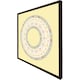 image 2 of Yellow circle ornament. round frame (Picture Frame) Black | M