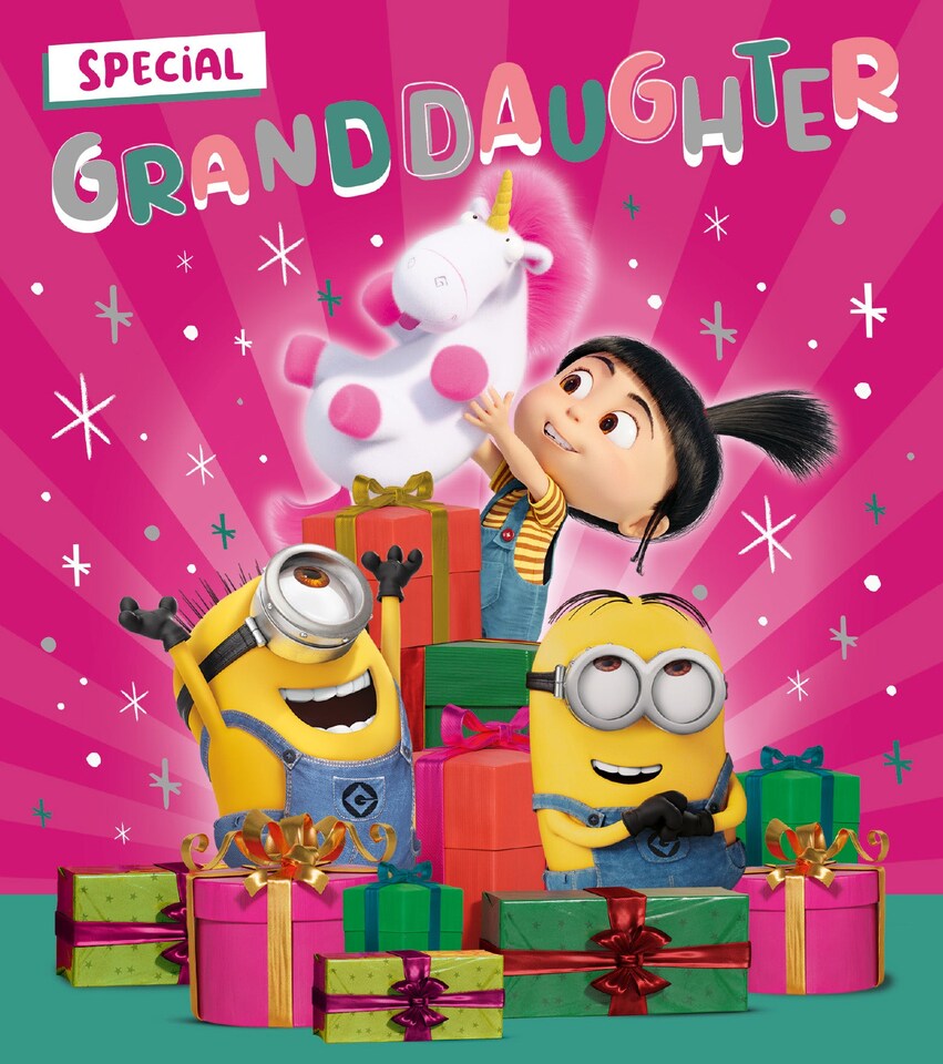 image 1 of Despicable Me Granddaughter Christmas Card