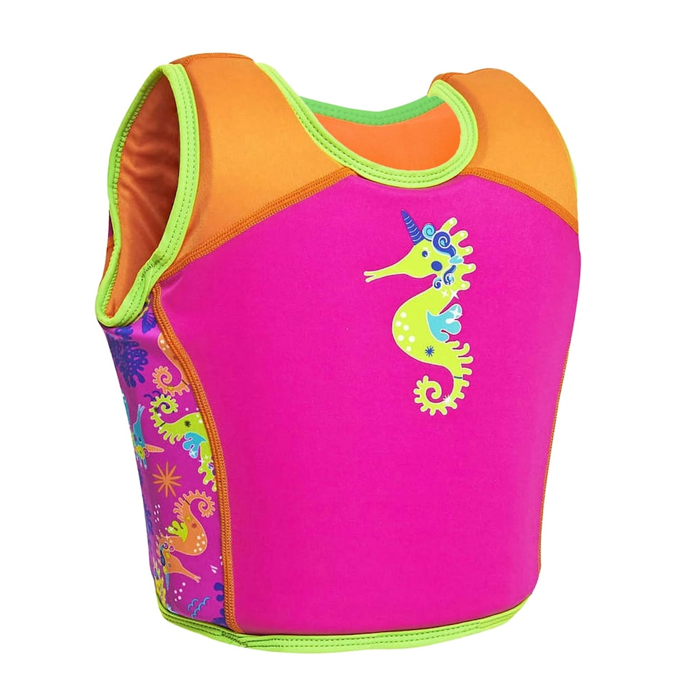 image 1 of Zoggs Childrens/Kids Sea Unicorn Swim Vest - Orange/Pink/Green - 4-5 Years