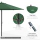 image 4 of Outsunny 2.8m Patio Umbrella Parasol Outdoor Table Umbrella 6 Ribs Green