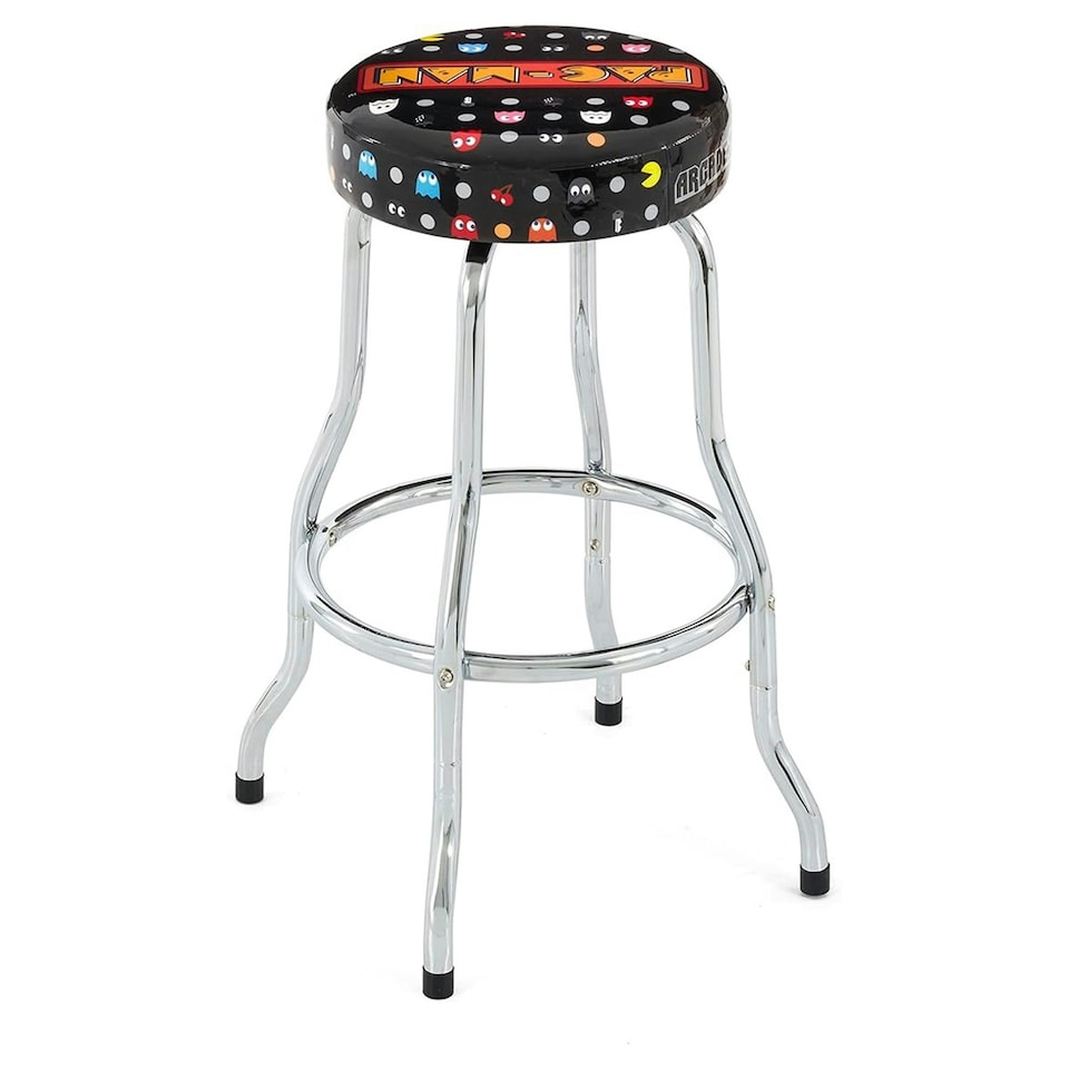 image 1 of Arcade1Up Pac-Man Retro Adjustable Arcade Stool Multi | Multi