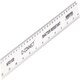 image 2 of Q-Connect Ruler Shatterproof 300mm White (Features inches on one side and cm/mm on the other)