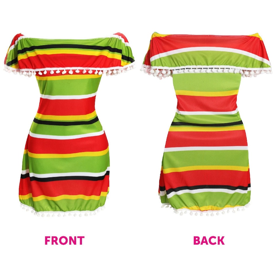 image 1 of Mexican Dress | Multi | XL