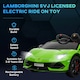 image 3 of HOMCOM Lamborghini SVJ 12V Ride-On Car w/ Lights Music Remote 3-8 Yrs Green