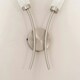 image 3 of ValueLights Maya Brushed Chrome 2 Way Curved Upright Reed Shaded Wall Light