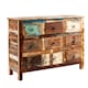 image 5 of Stylish White Oak Narrow Chest - 7 Drawers