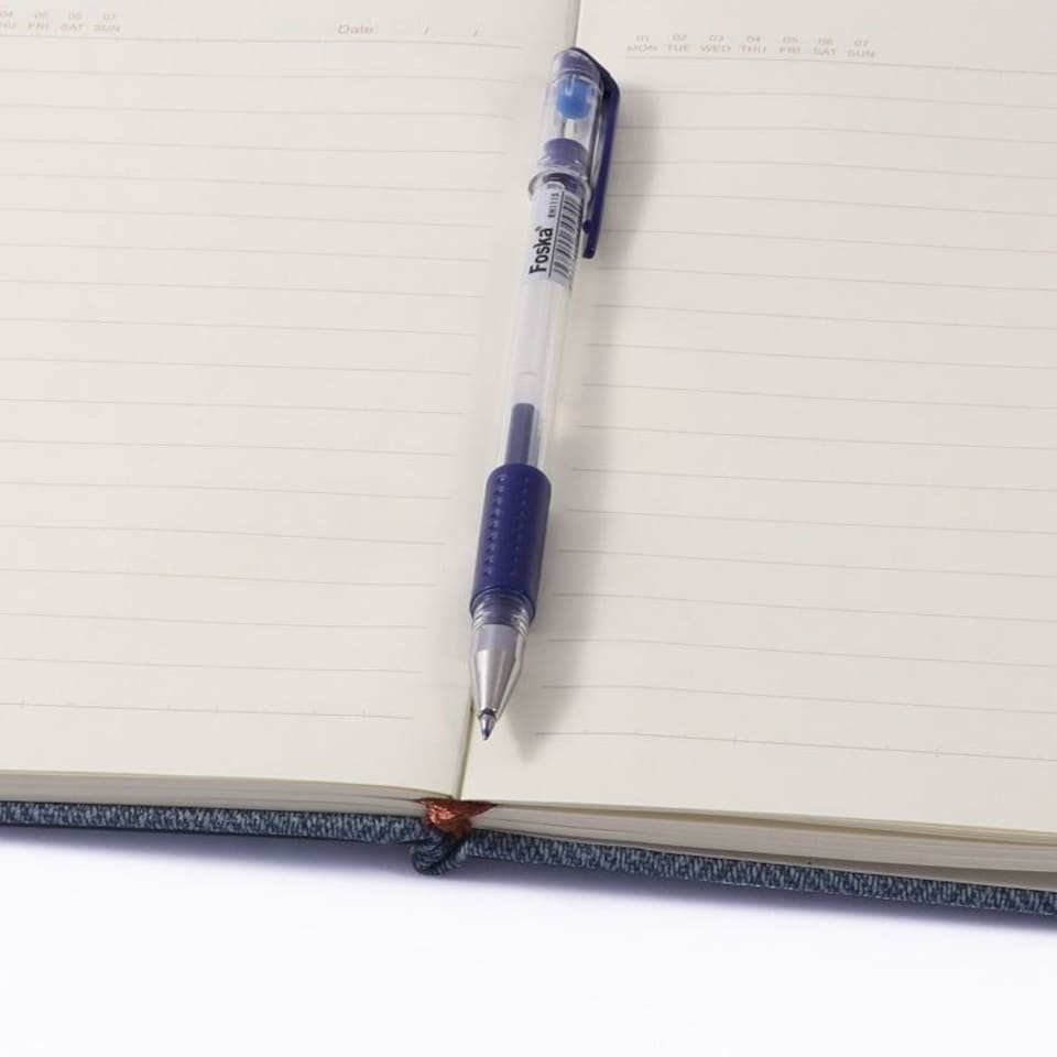 image 1 of Single B5 96 Sheets Ruled PU Leather Hardcover Notebook