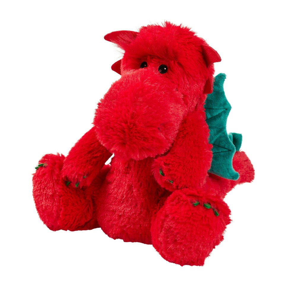 image 1 of Warmies Welsh Red Dragon Microwavable Weighted Teddy