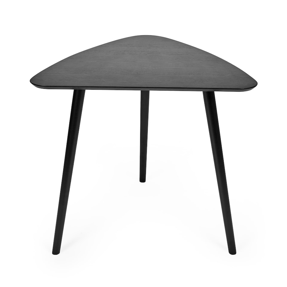 image 1 of Athena Black Triangular 3 Seater Dining Table