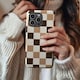 image 3 of Chocolate Check Phone Case | Brown | Galaxy S22
Tough | Galaxy S22
Tough