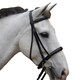 image 2 of Hy Padded Cavesson Bridle with Rubber Grip Reins - Black - Pony