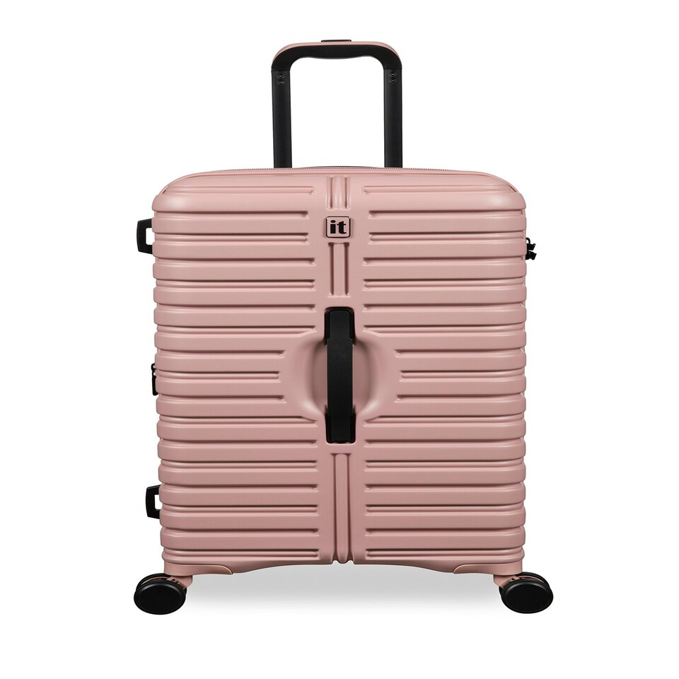 image 1 of IT Luggage Jumbo Misty Rose Medium Suitcase with TSA Lock Pink | Medium