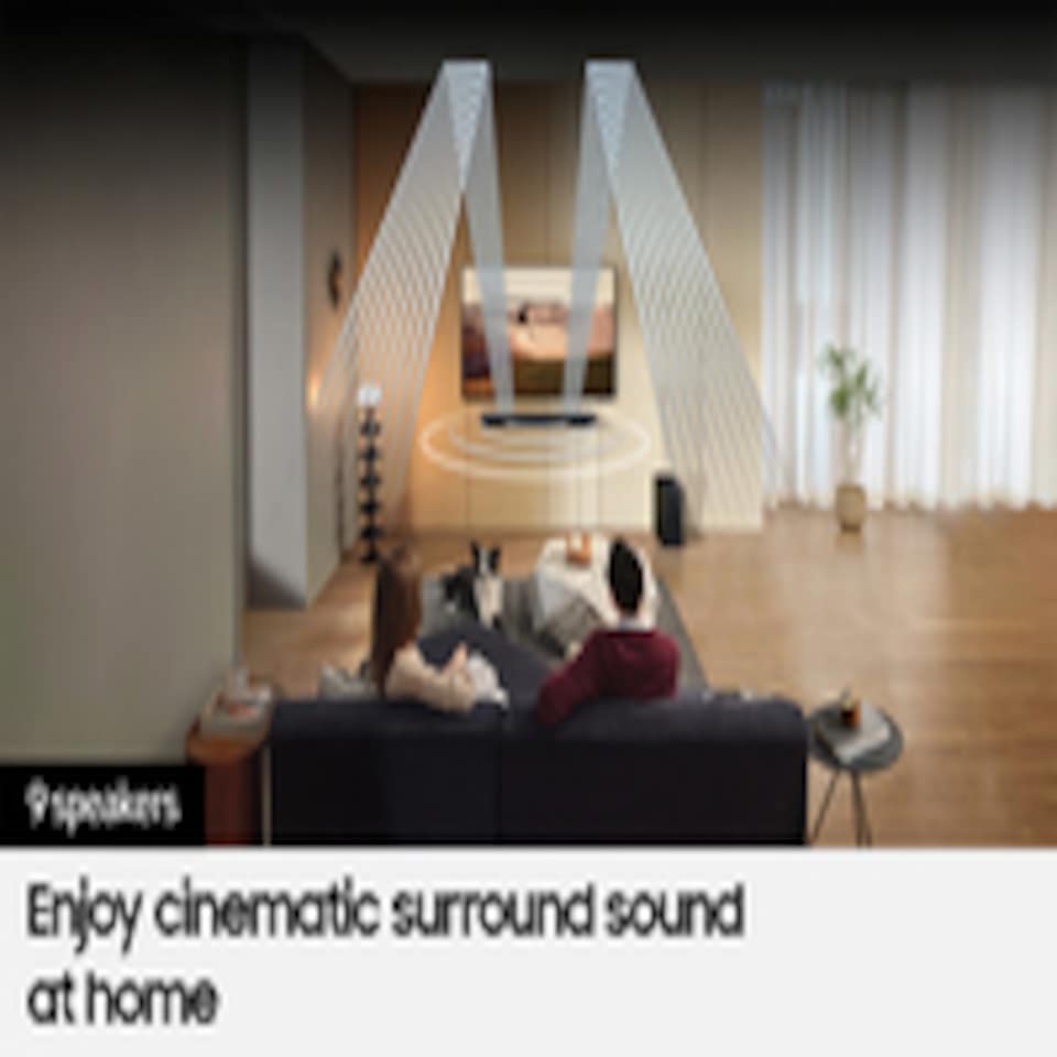 image 1 of Samsung HW-Q600C/XU, 3.1.2 channels, Dolby Atmos, 200 W, Active subwoofer, Wireless, 160 W | Black | Black