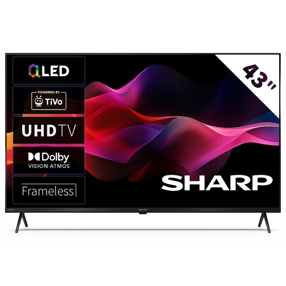 SHARP 43HM5245K 43 Inch 4K Ultra HD TiVo Smart QLED TV Frameless