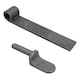 image 2 of Tailgate Straight Hinge 150 x 30mm + 12.5mm Weld on Gudgeon Pin Self Colour 2pk | Grey
